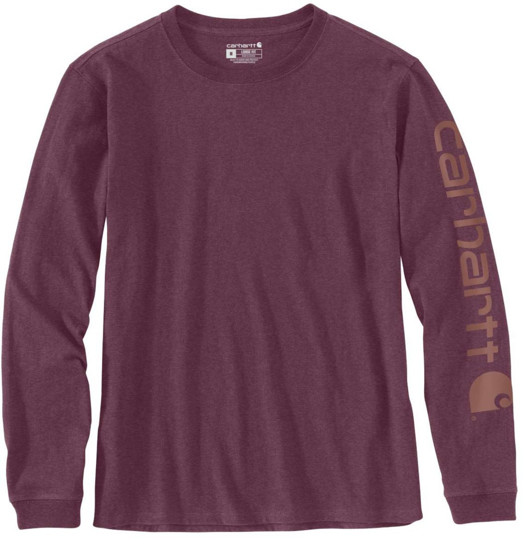 Carhartt Workwear Logo Donna Long Sleeve Camicia Rosso Borgogna XL Figura 1