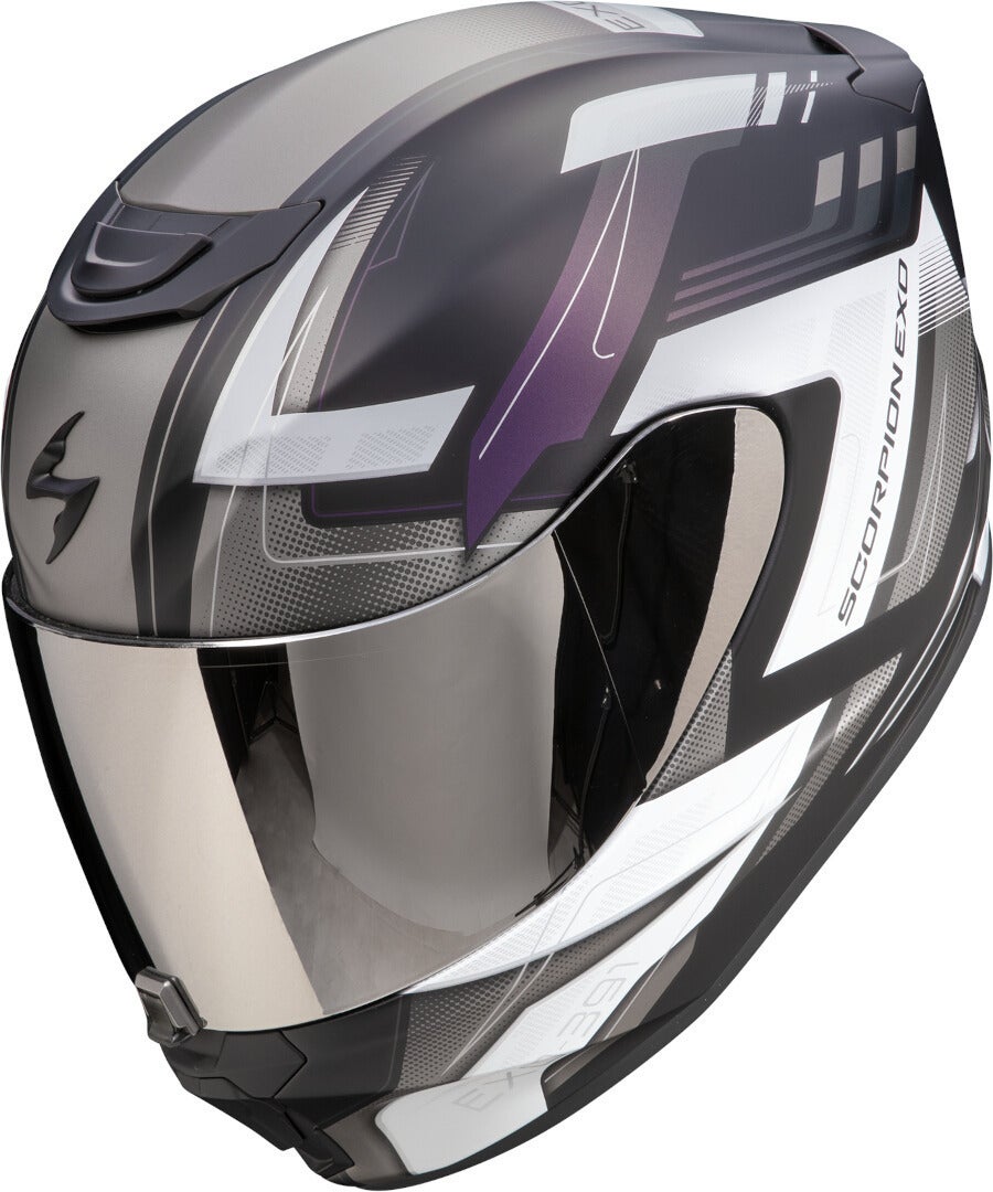 Scorpion EXO-391 Captor Casco nero opaco/argento M (57/58) Figura 1