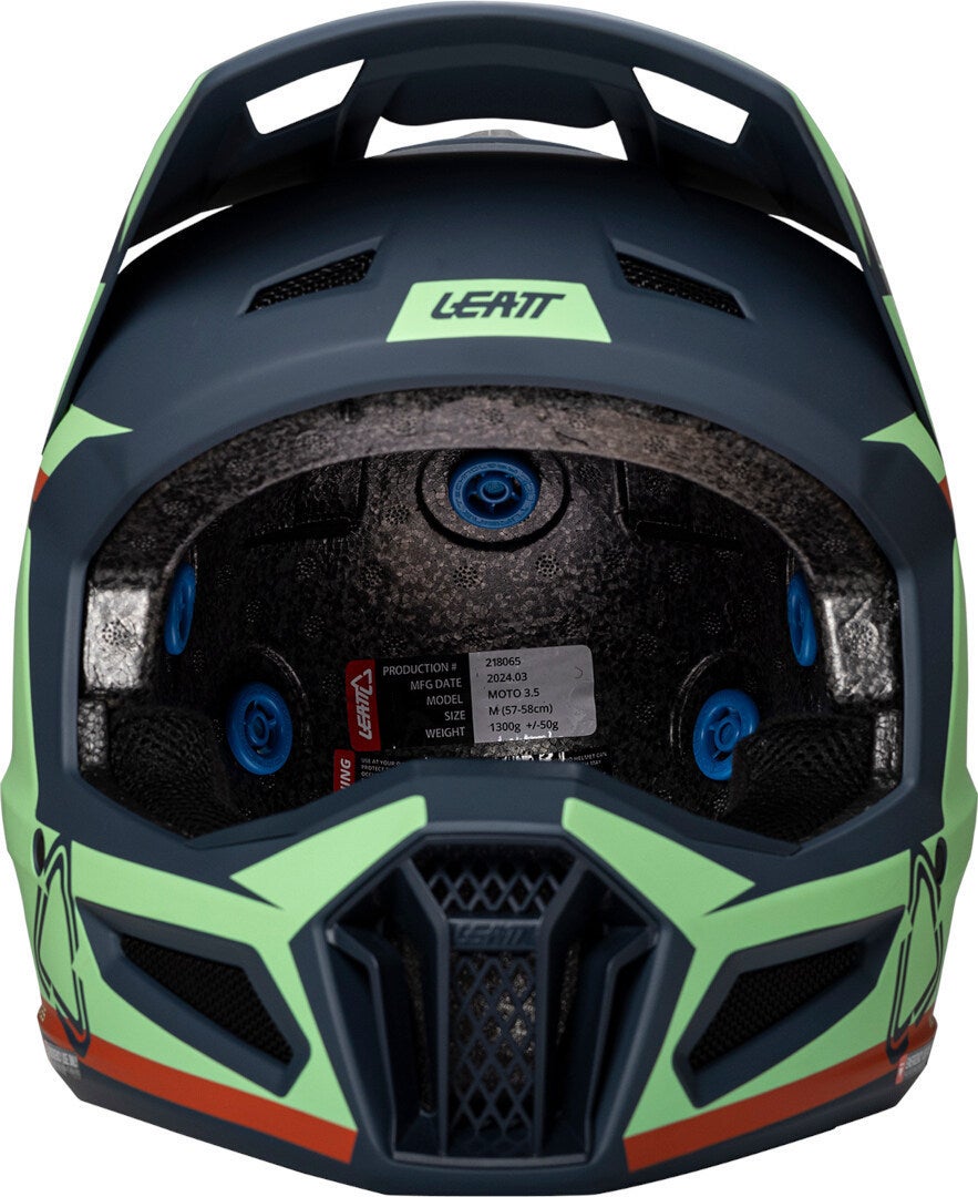 Leatt 3.5 Angled Motocross Helm mit Brille blau/rot/grün L (59/60) Abbildung 2