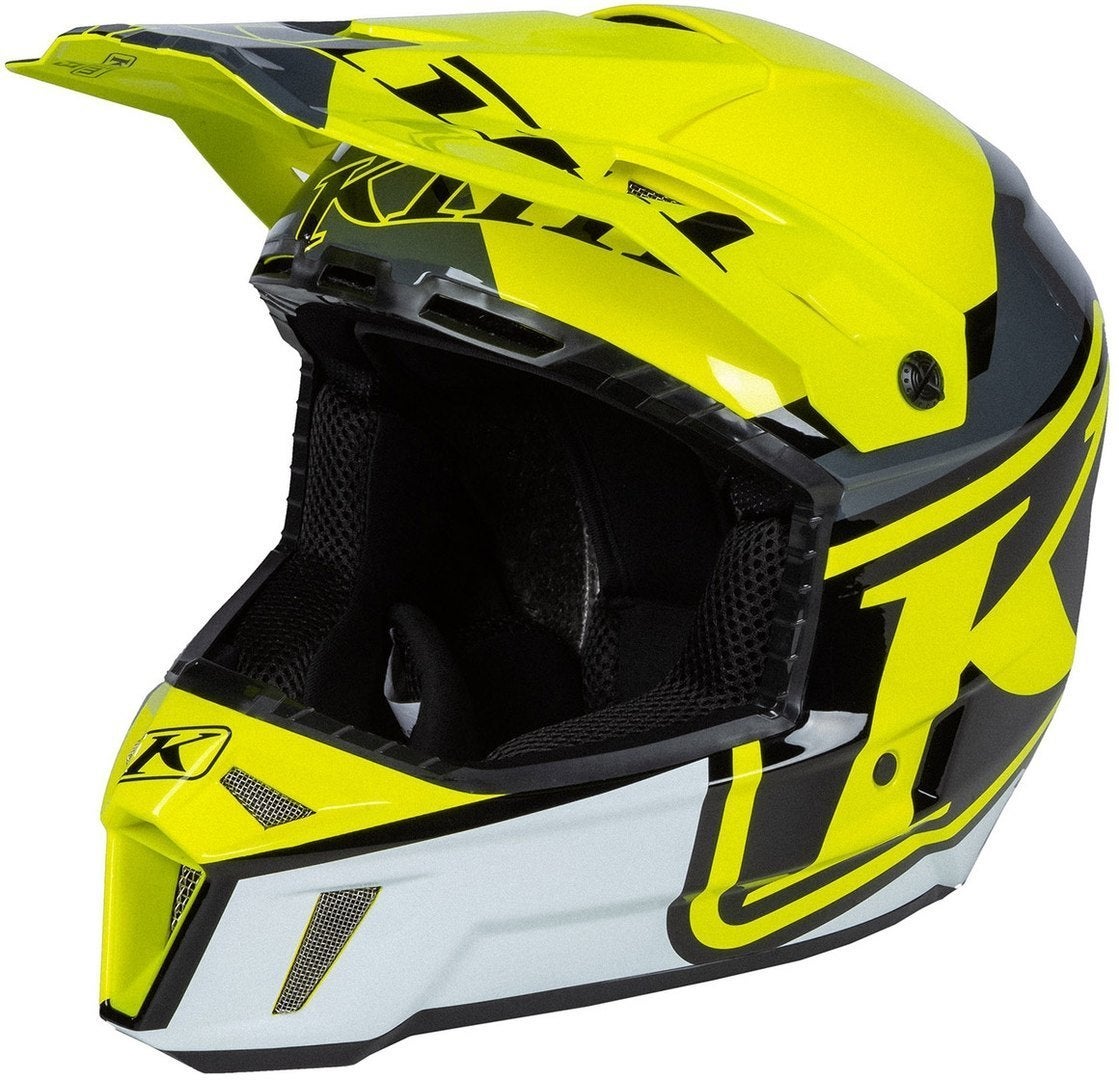 Klim F3 Disarray Casco motocross giallo/nero/bianco XL (60/61) Figura 8