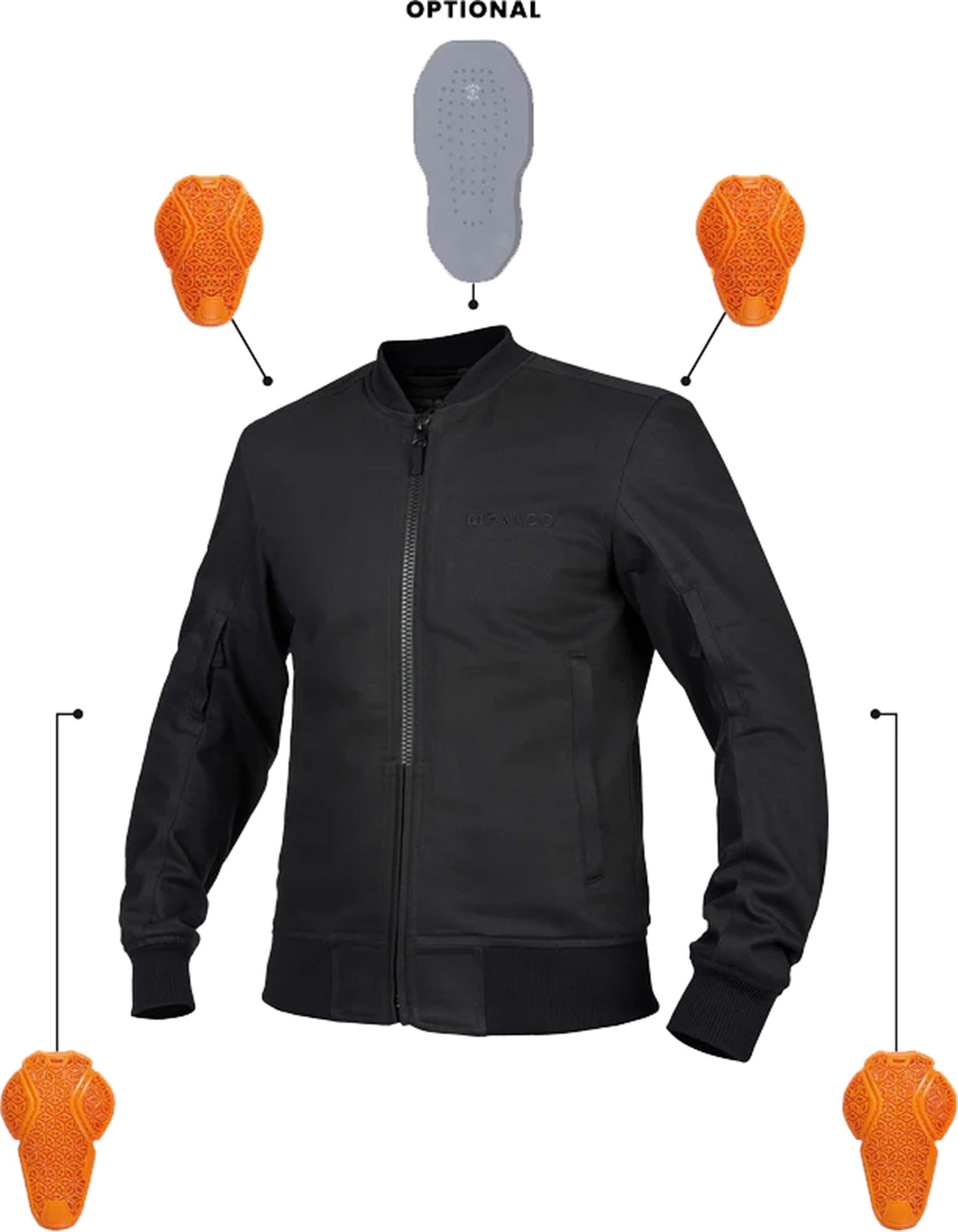 Pando Moto Ventura Motorcycle Textile Jacket 3XL Figure 5