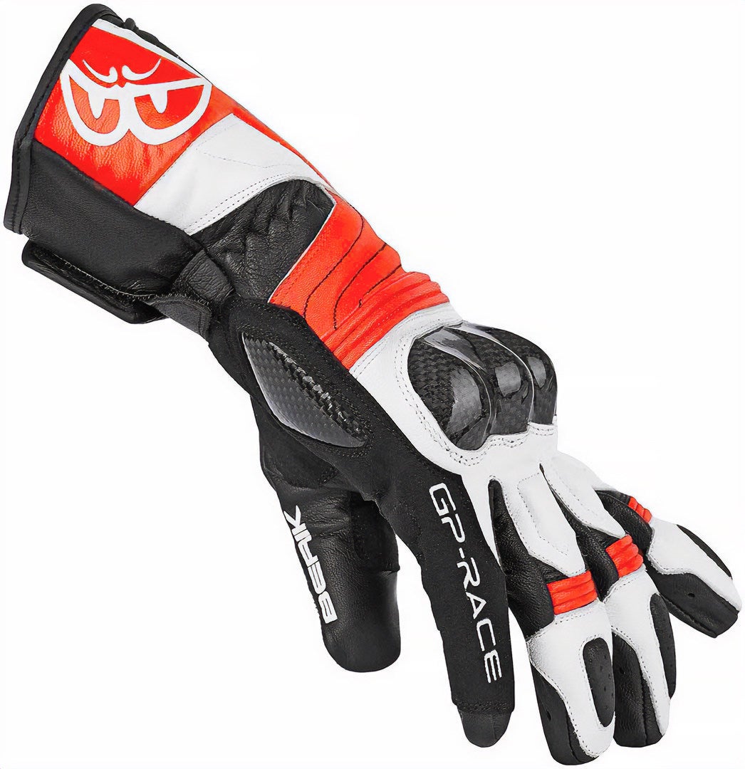 Berik Zoldar Motorcycle Gloves black/neon-red/white L Figure 2