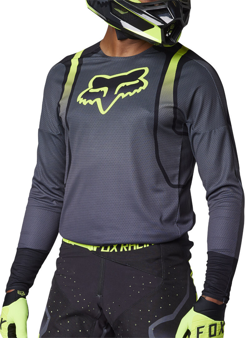 FOX 360 Vizen Tricou de motocross negru/galben S Figura 2