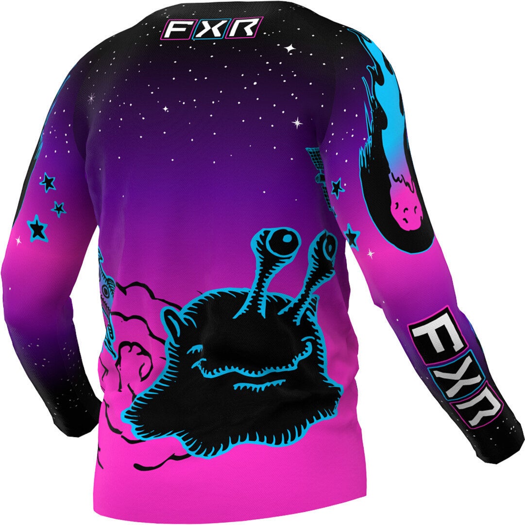 FXR Clutch 2024 Youth Motocross trøje sort/pink M Figur 2