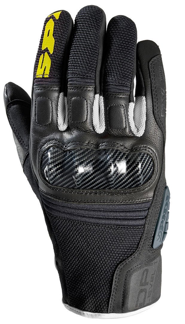 Spidi TX-2 Motorcycle Gloves black/white/yellow XL Figure 1