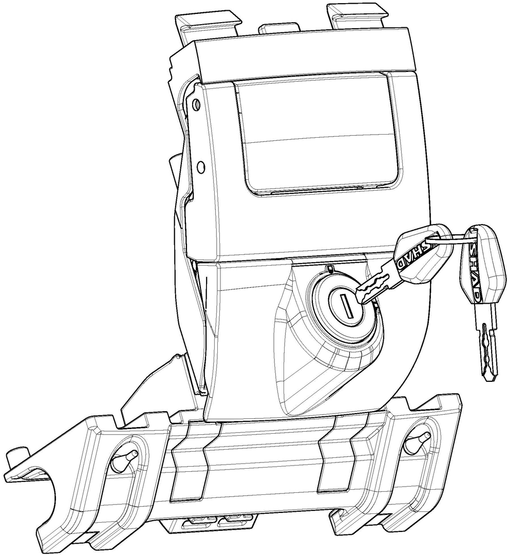 SHAD Premium Verriegelungsmechanismus D1B362MAR