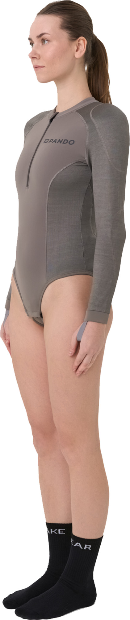 Pando Moto Shell WW AA Baselayer 女士长袖护套衬衫 灰色 S 图6