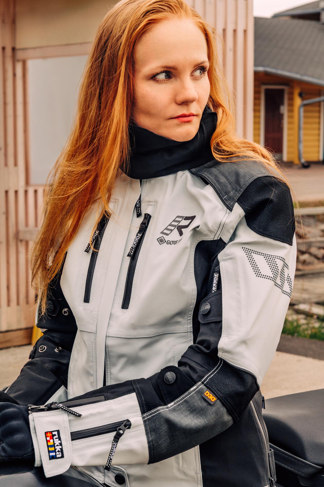 Rukka Flexorina wasserdichte Damen Motorrad Textiljacke weiß/schwarz 48 Abbildung 15