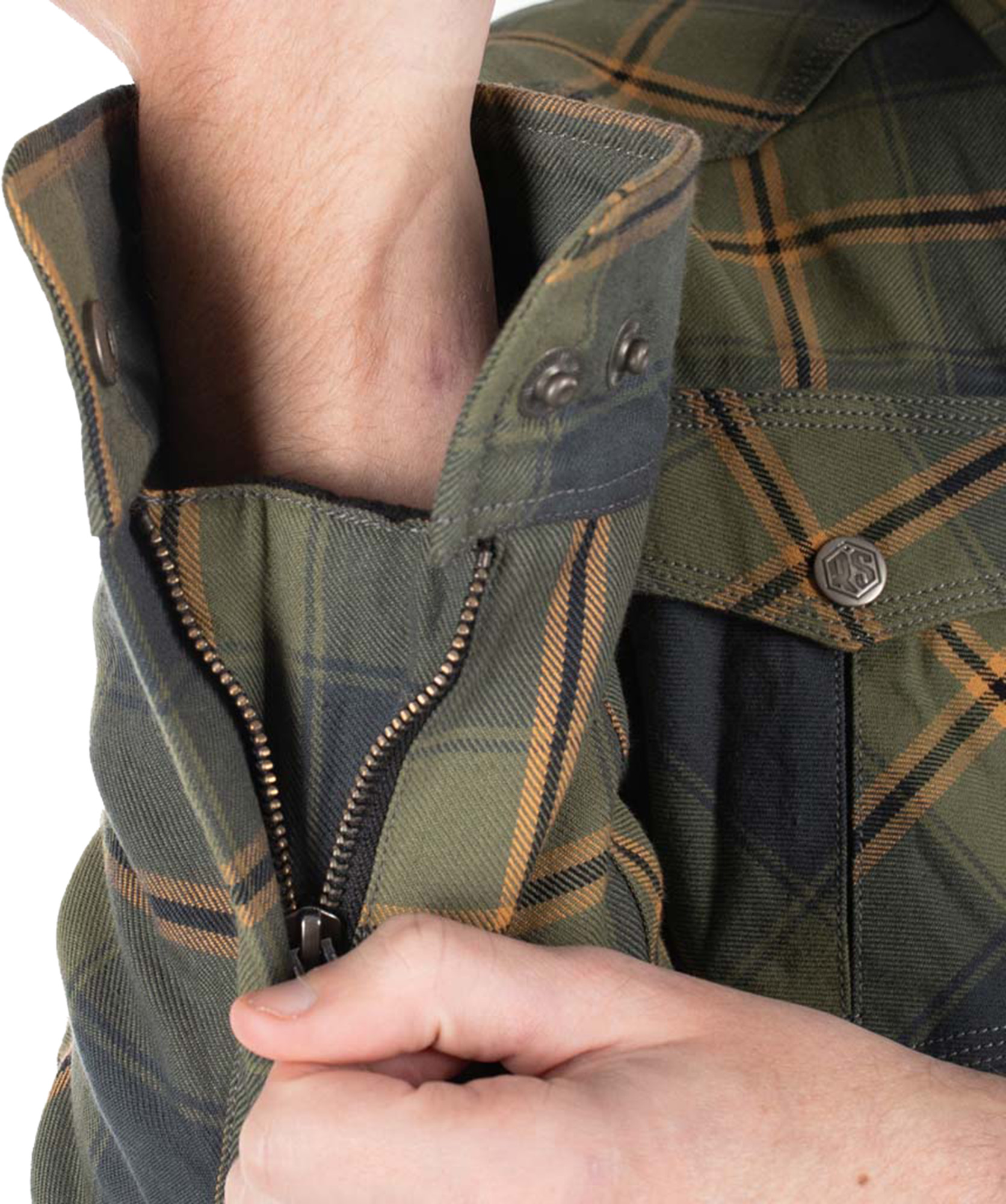 Rusty Stitches Noah Fleece Tech Motorcycle Textil Jacket blue/green L Figure 7