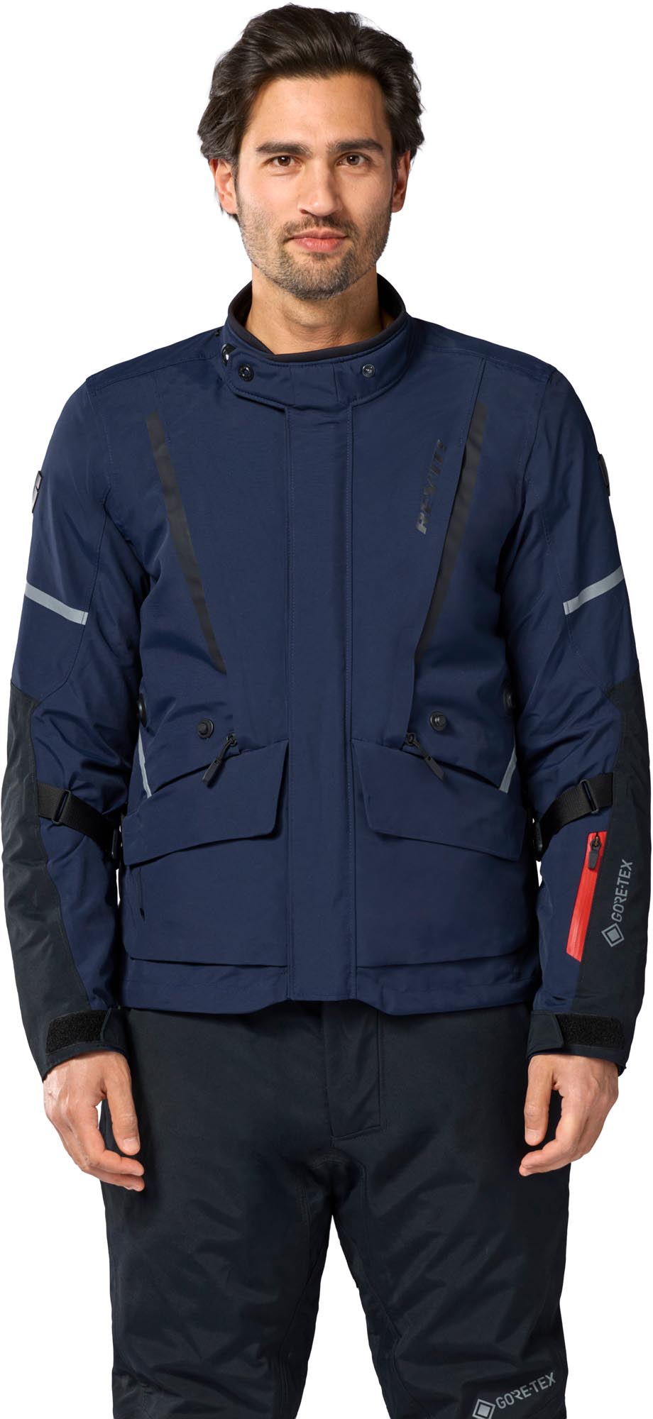 Revit Vertical 2 GTX waterproof Motorcycle Textile Jacket dark blue/black S Figure 3