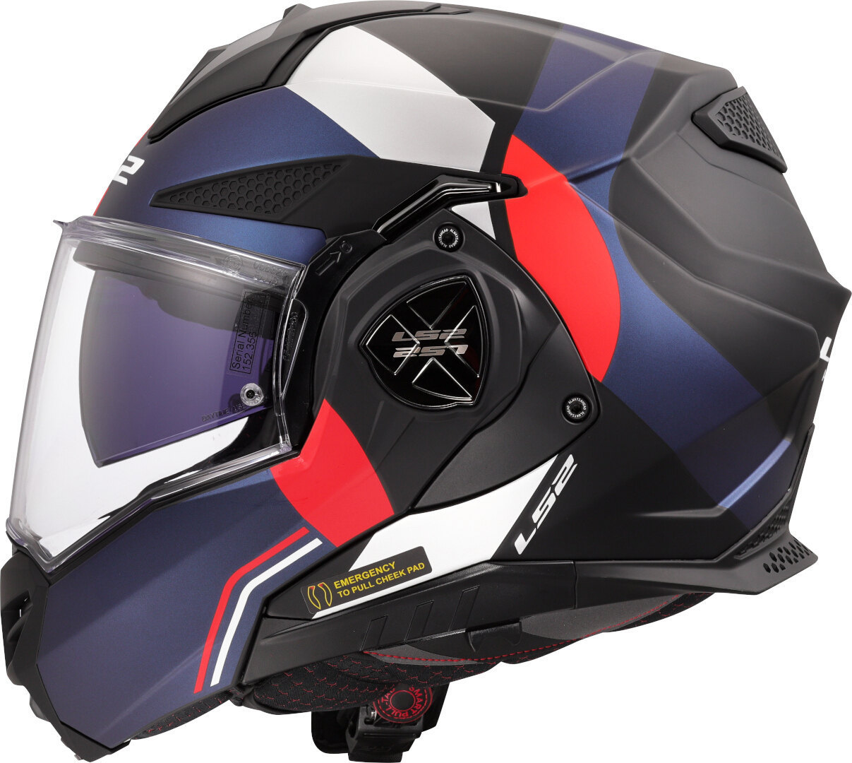 LS2 FF901 Advant X Ultra Hjelm sort mat/rød/blå/hvid XL (61/62) Figur 2