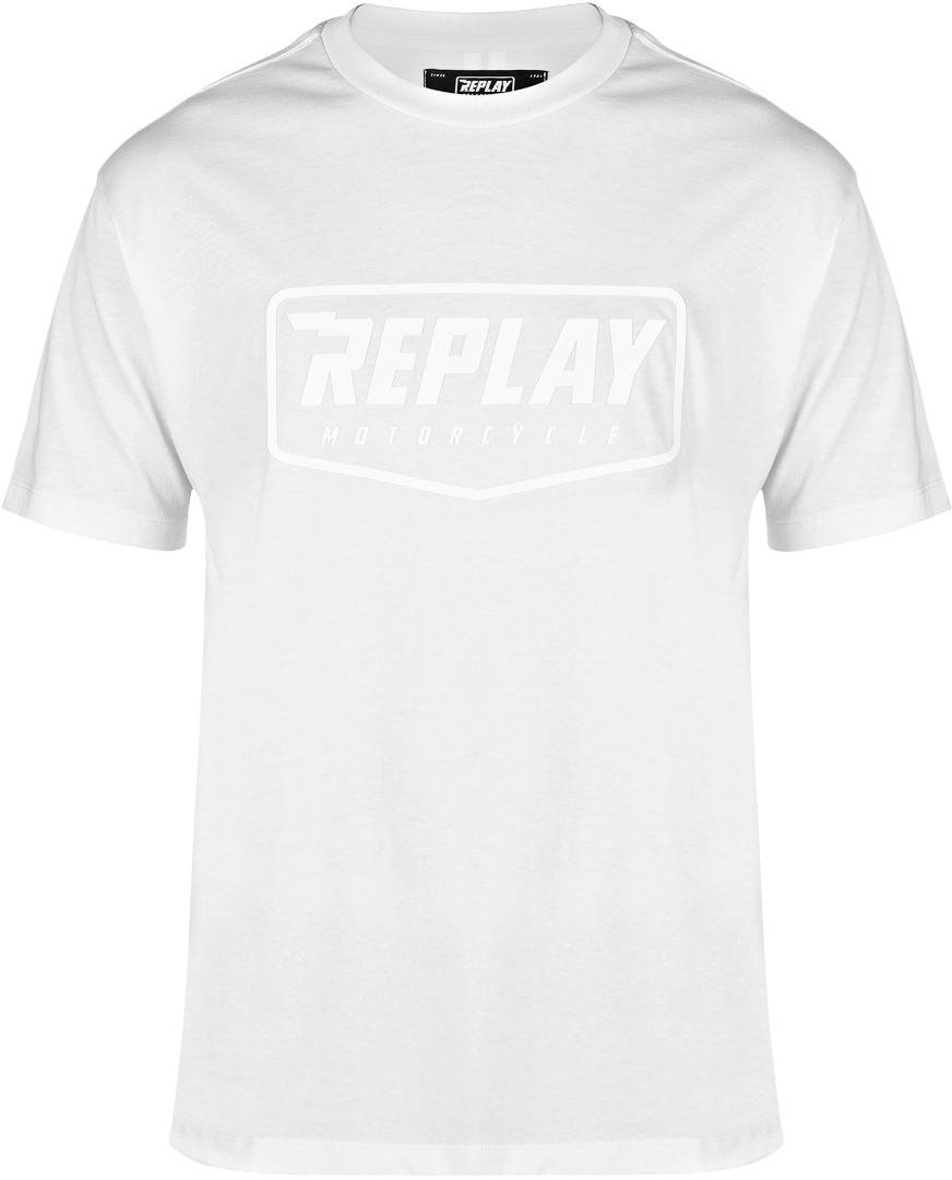 Replay Logo Maglietta Bianco M Figura 1