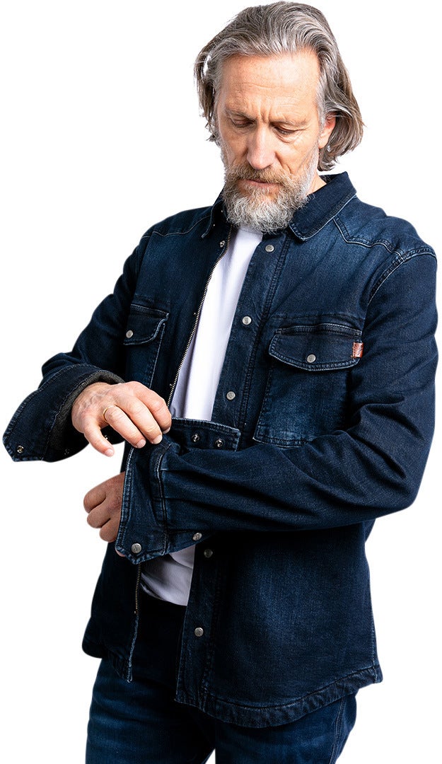 John Doe Motoshirt XTM Denim Camicia da moto blu scuro M Figura 9