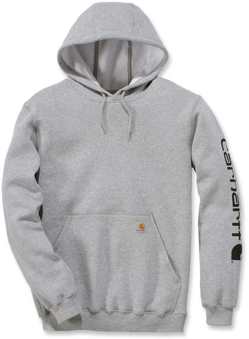 Carhartt Midweight Sleeve Logo Hoodie grey-mottled S Figure 1