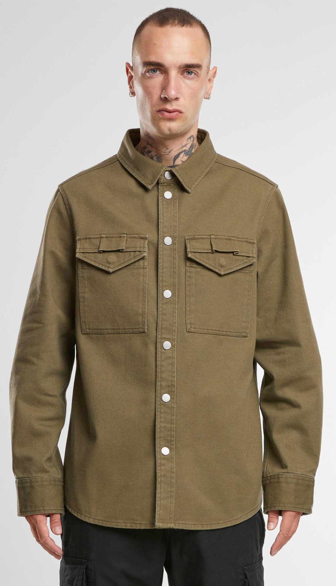 Brandit Heavy Twill Chemise olive 4XL Figure 4