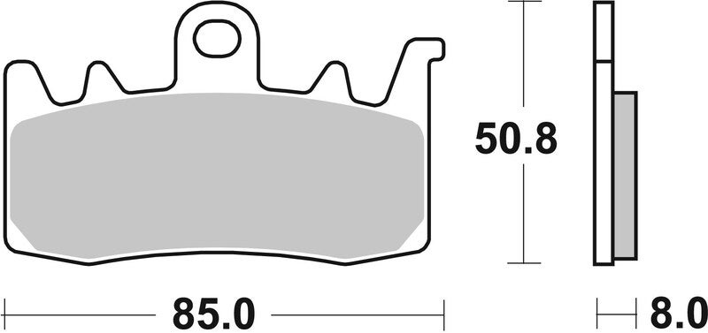 Brembo S.p.A. Pastiglie freno strada/sport in metallo sinterizzato - 07BB38SR Figura 1