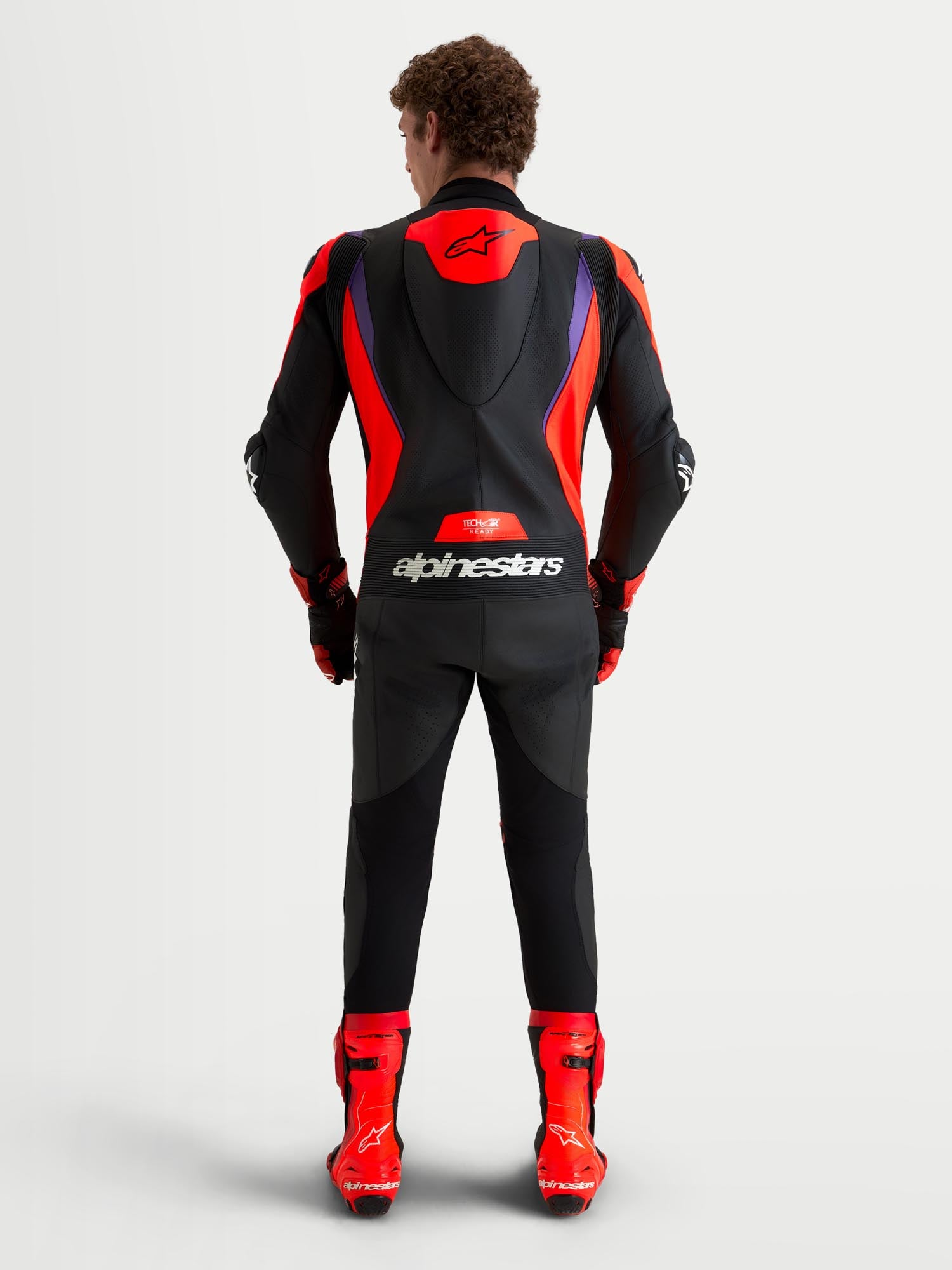 Alpinestars Missile V3 1-Piece Motorcycle Leather Suit black/red/purple 58 Figure 9