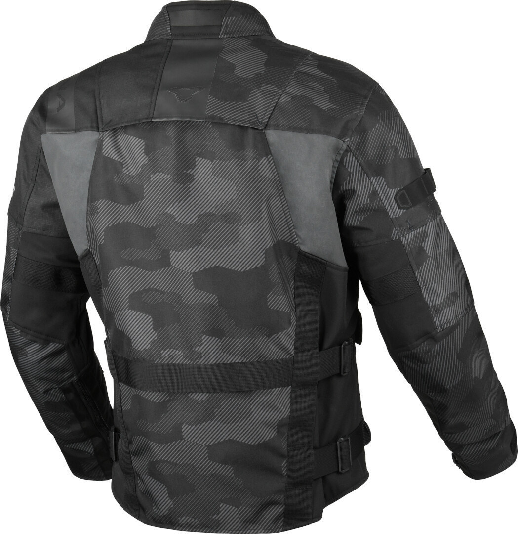 Side view of Macna Higera Camo waterproof Motorcycle Textile Jacket