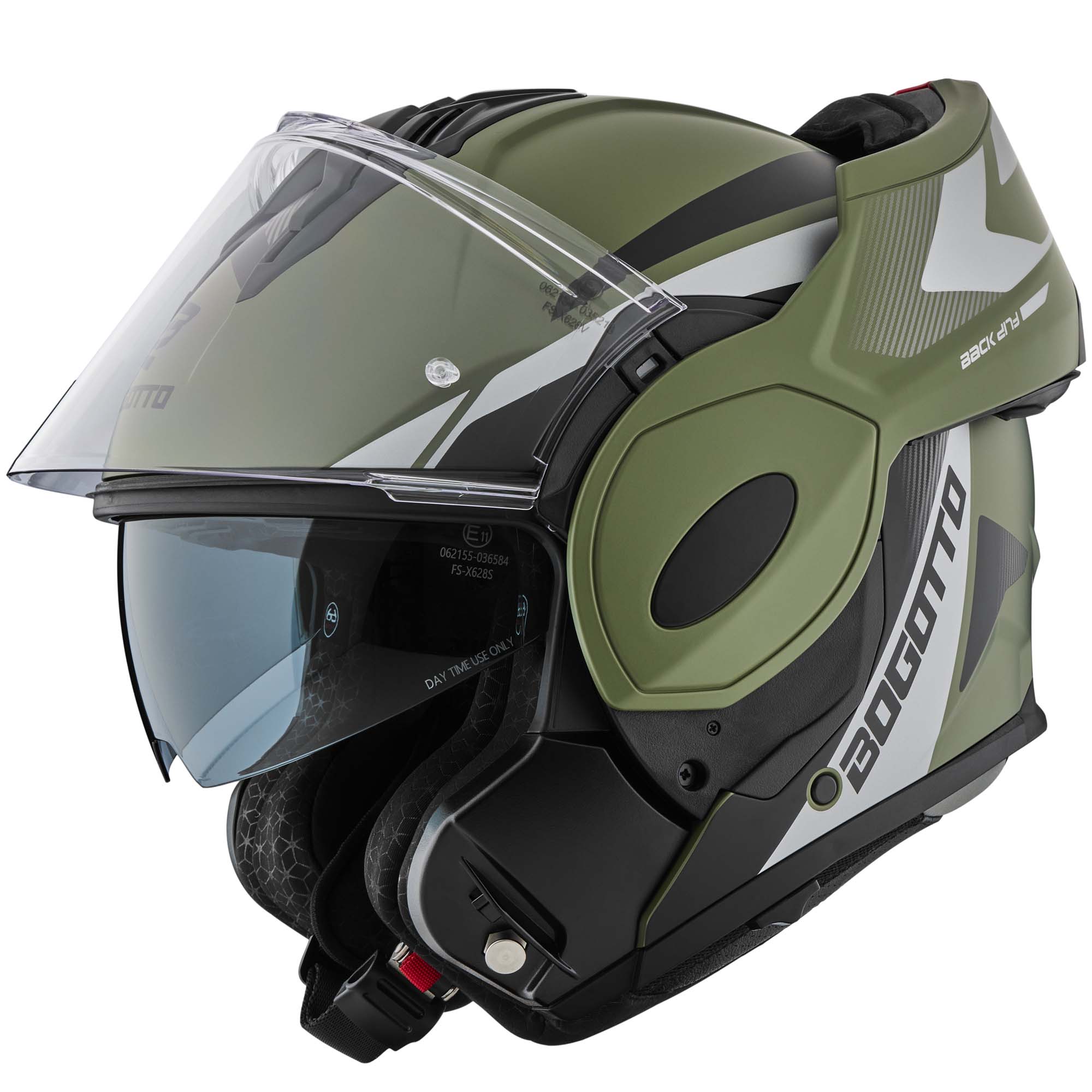 Bogotto FS-X600 Atyr Limited Edition Hjälm Militärgrön Matt XL Figur 1