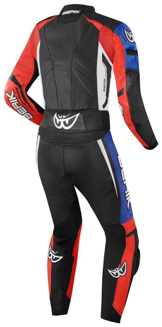 Berik Monza Abito donna in pelle moto a due pezzi nero/bianco/rosso/blu 50 Figura 2