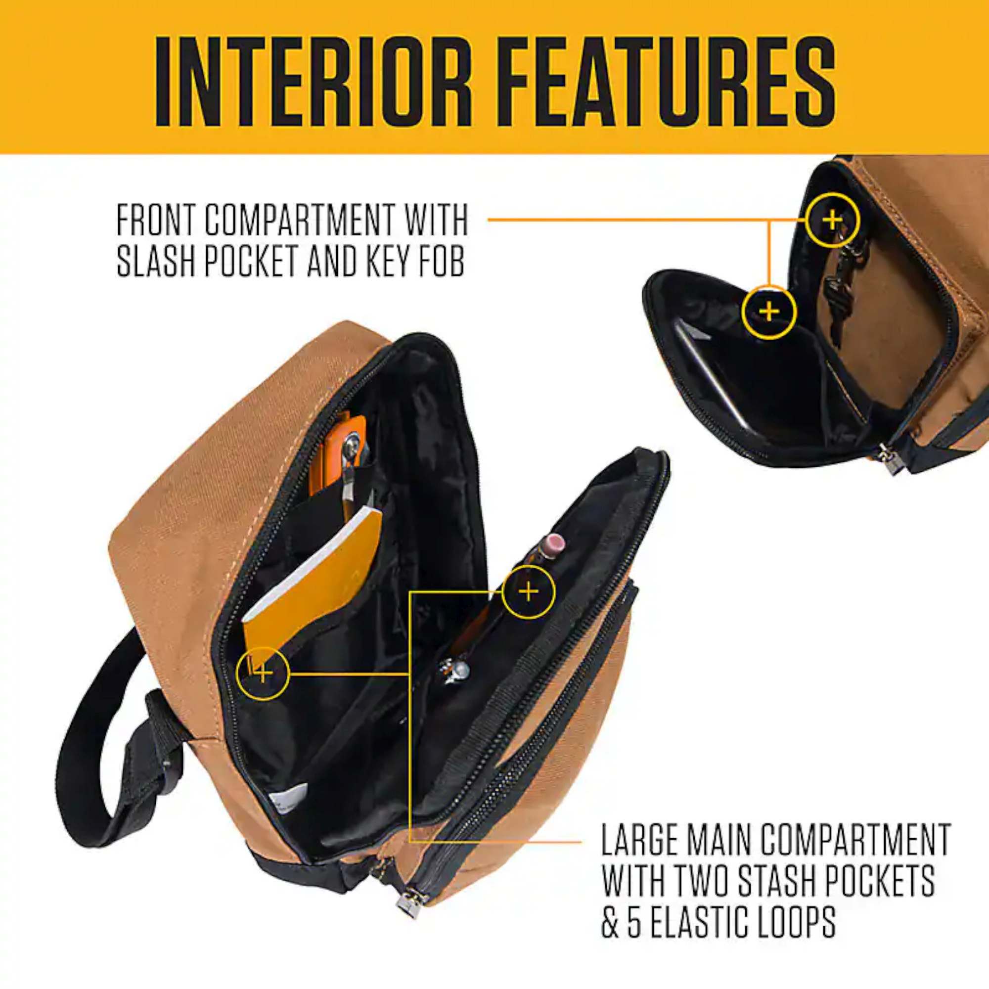 Carhartt Crossbody Zip Geantă agățată negru Figura 4