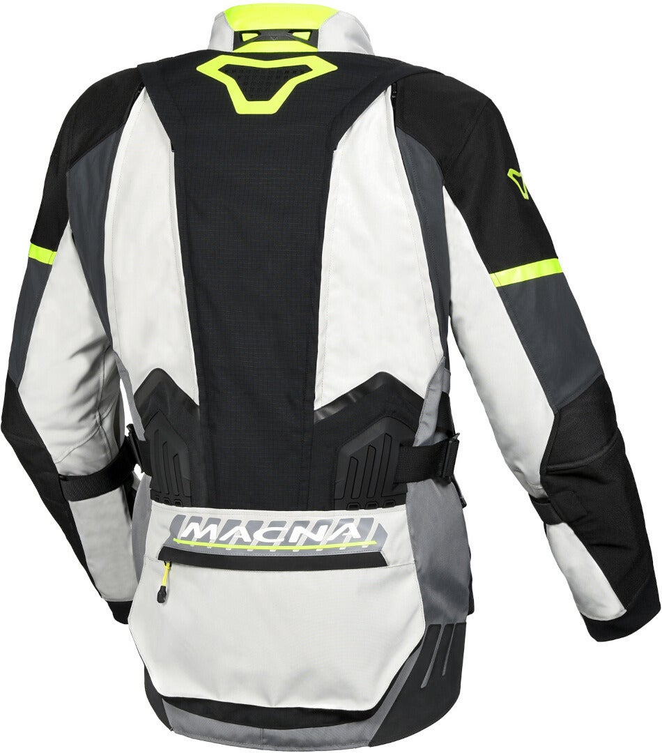 Macna Domane waterproof Motorcycle Textile Jacket light grey/black XXL Figure 2