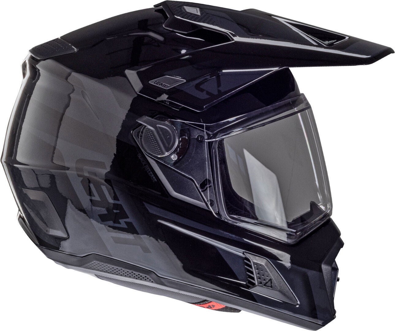 Side view of Leatt ADV 8.5 Helmet with Goggles