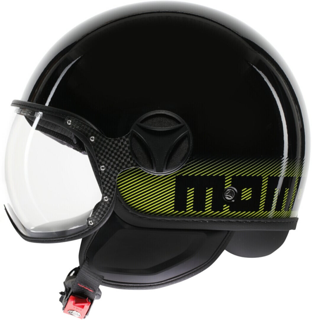 MOMO FGTR Classic Stripes Jethelm schwarz/neon-gelb M (57/58) Abbildung 4