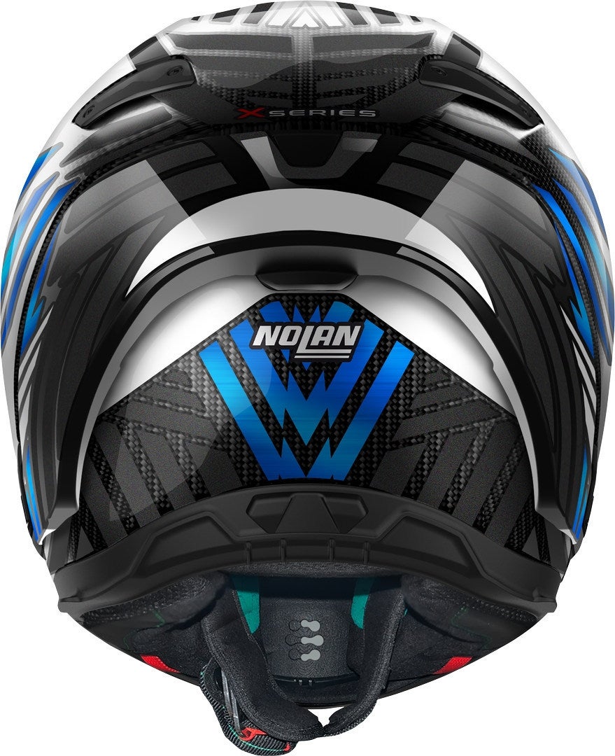 Nolan X-804 RS Ultra Carbon Spectre Hjelm sort/grå/blå S (56) Figur 4