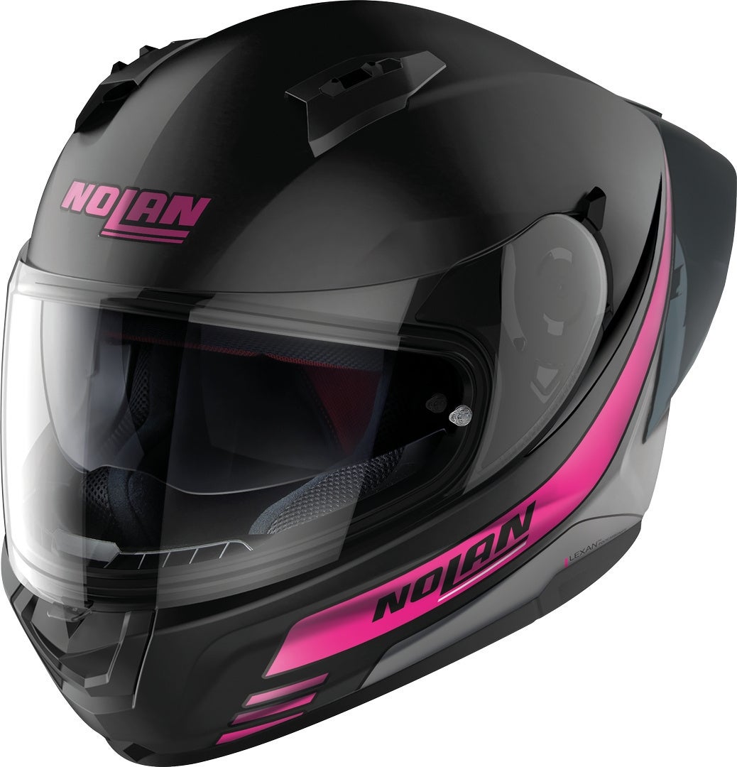 Nolan N60-6 Sport Outset Casco nero opaco/rosa L (60) Figura 1