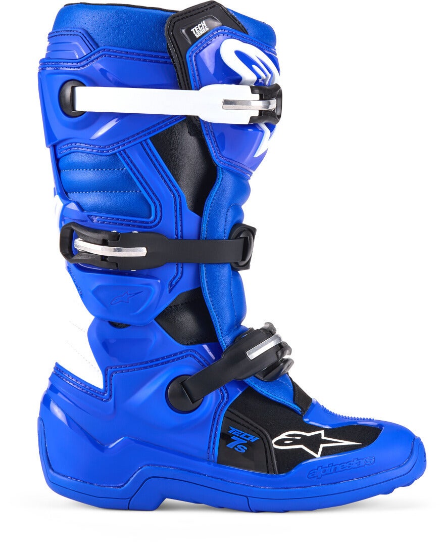 Alpinestars Tech 7S Motocrossstøvler til unge blå/hvid/sort 38 Figur 6