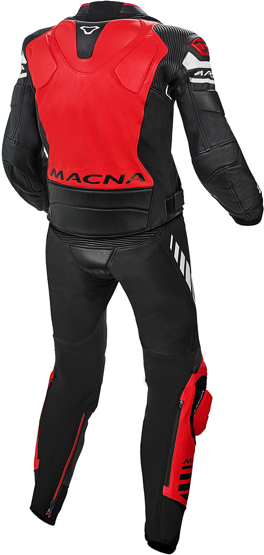 Macna Tracktix Two Piece perforated Motorcycle Leather Suit red 54 Figure 2