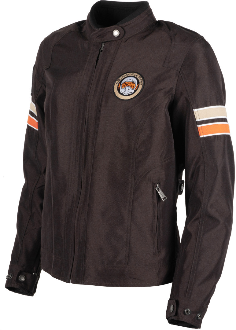Helstons Grid Ladies Motorcycle Textile Jacket dark brown XL Figure 7