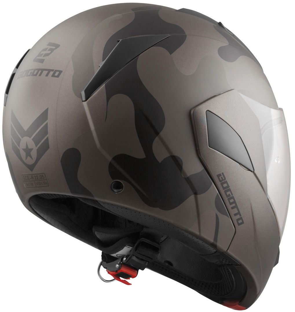 Bogotto V280 Camo Cască Maro XS Figura 3