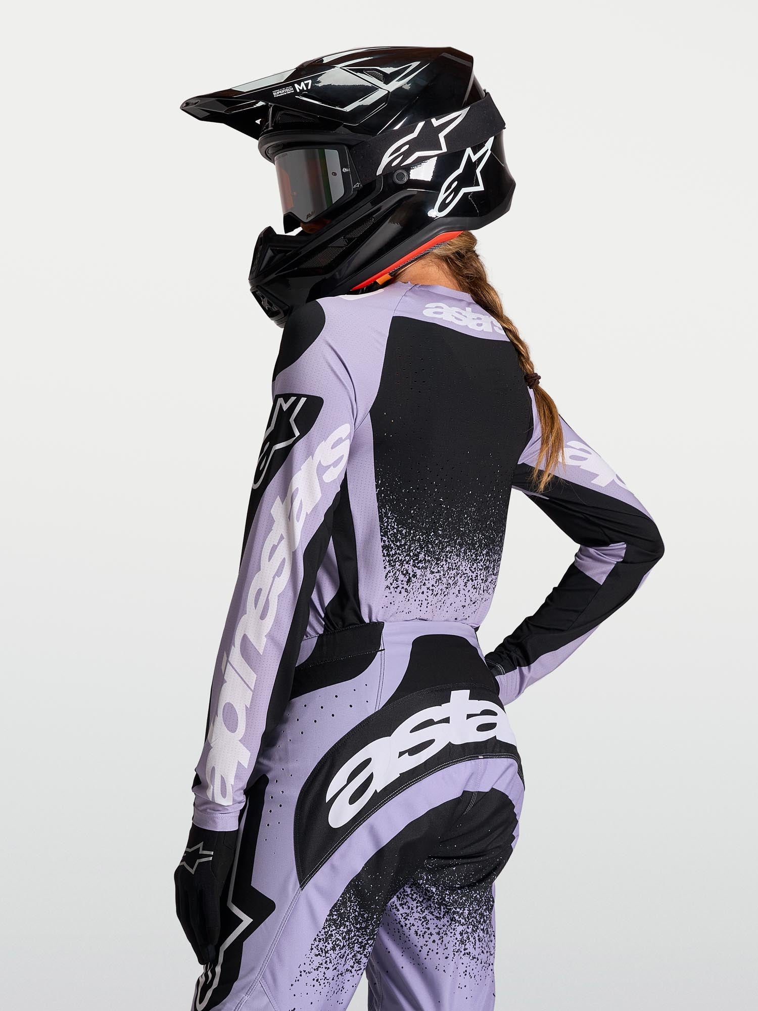Alpinestars Stella Techstar Swan Damernes Motocrosstrøje violet/sort M Figur 9