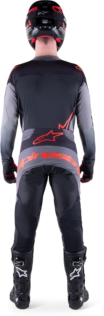 Alpinestars Techstar Sein Motocross trøje sort/grå/rød L Figur 4