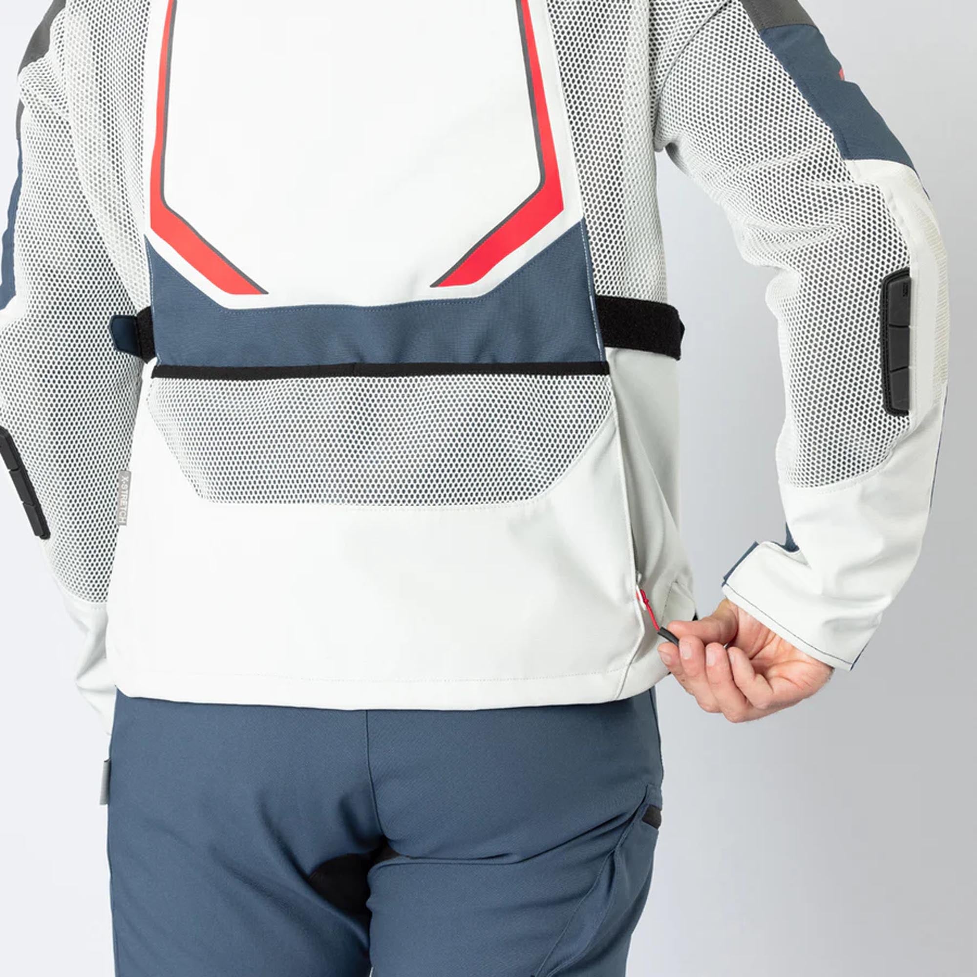 IXS Tourster-Big Air 1.0 Mesh Motorcycle Textile Jacket grey/blue/red/sand XL Figure 15