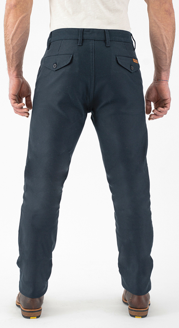 Rokker Navy Chino Calças têxteis da motocicleta 32 Figura 2