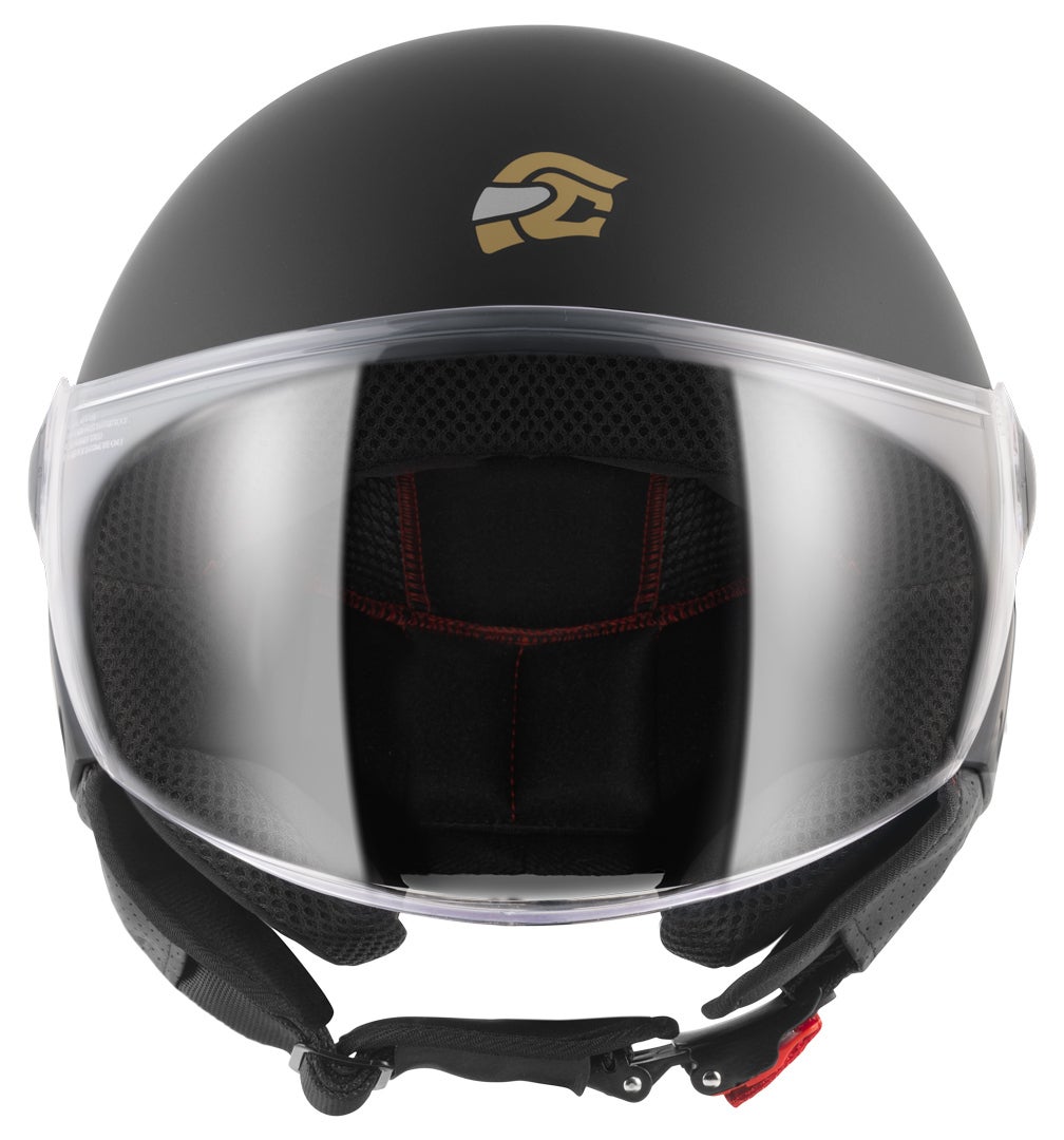 FC-Moto Square-RS Jet hjelm sort mat/guld L Figur 3