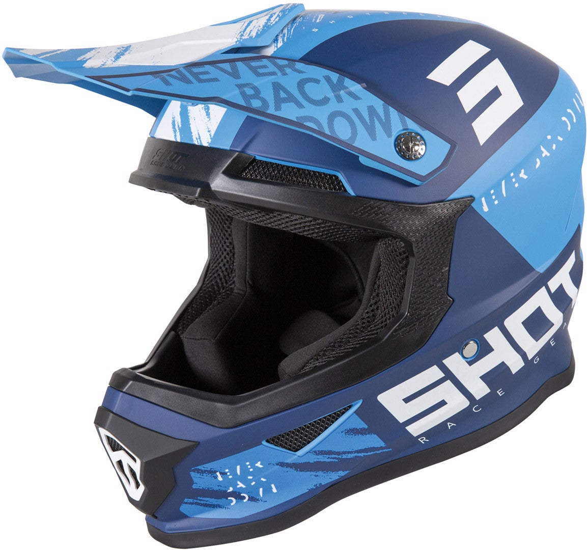 Shot Furious Draw Casco Motocross blu L (59/60) Figura 1