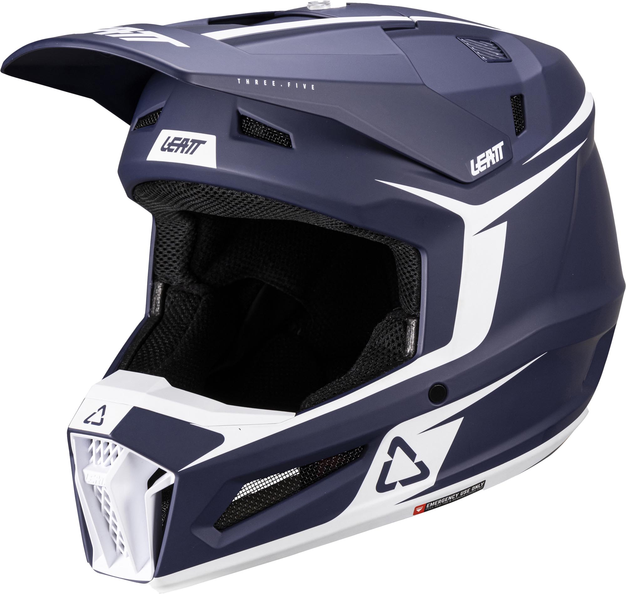 Leatt 3.5 Junior Cască de motocross cu ochelari de protecție Albastru/Alb/Roșu M (51/52) Figura 3