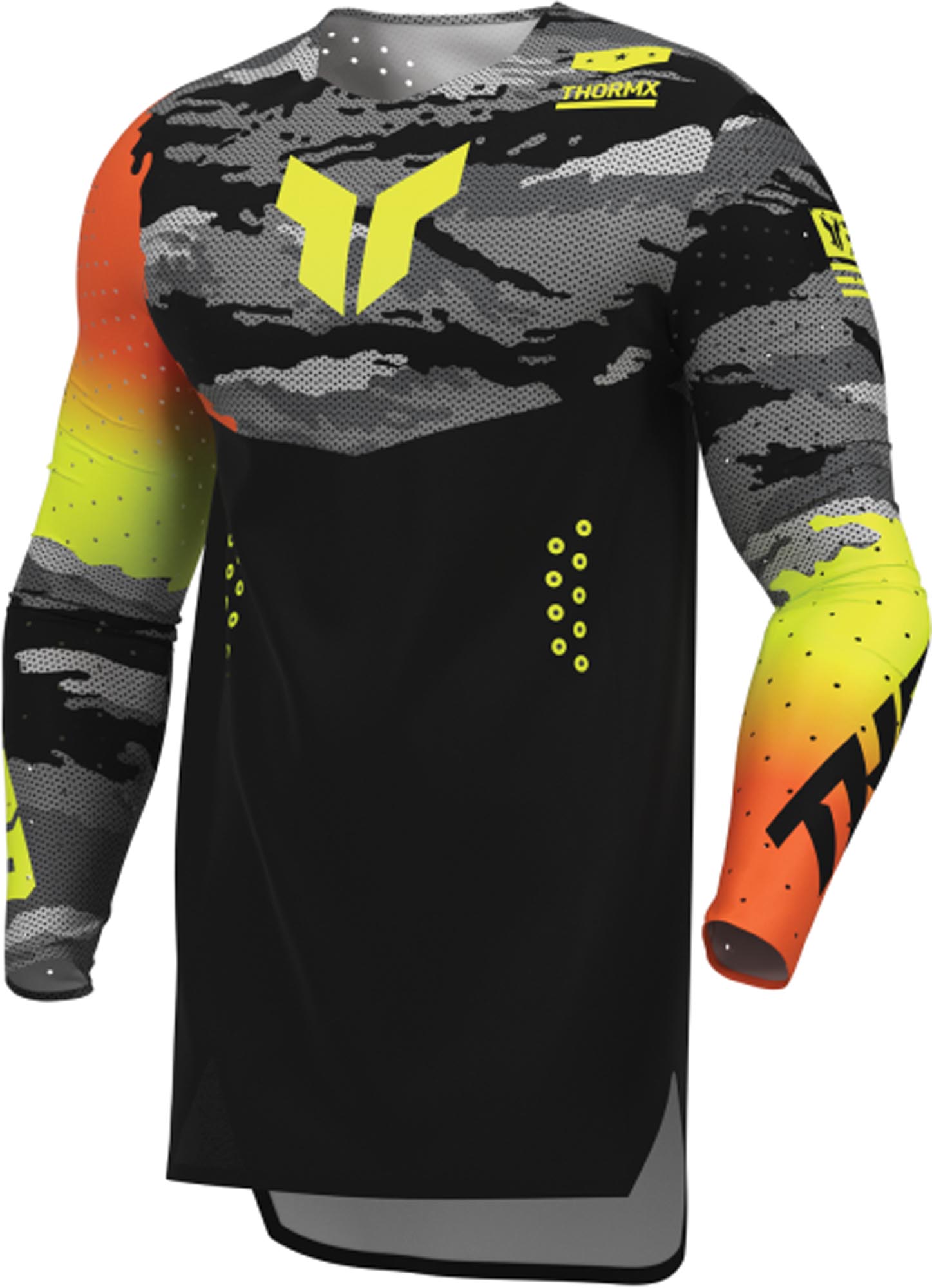 Thor Sportmode Recon Motocross Jersey black/yellow L Figure 1