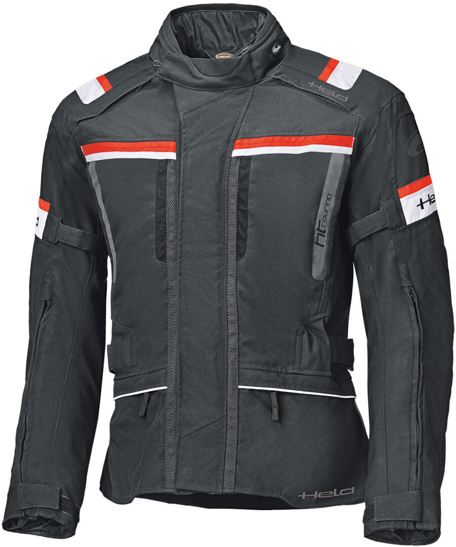 Held Tourino Top waterproof Motorcycle Textile Jacket black/red L Figure 1