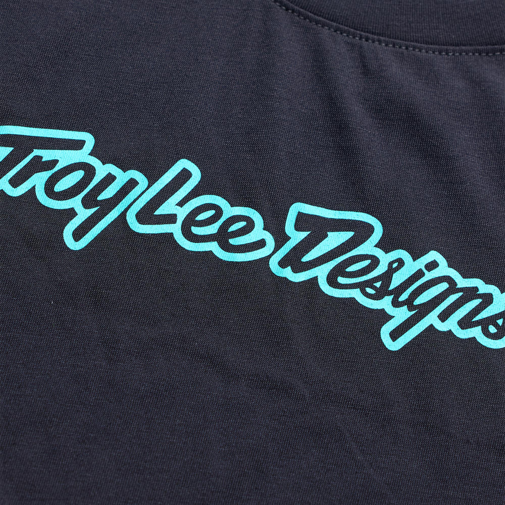 Troy Lee Designs Skyline Ride Signature Ungdoms cykeltrøje Sort/turkis XL Figur 3