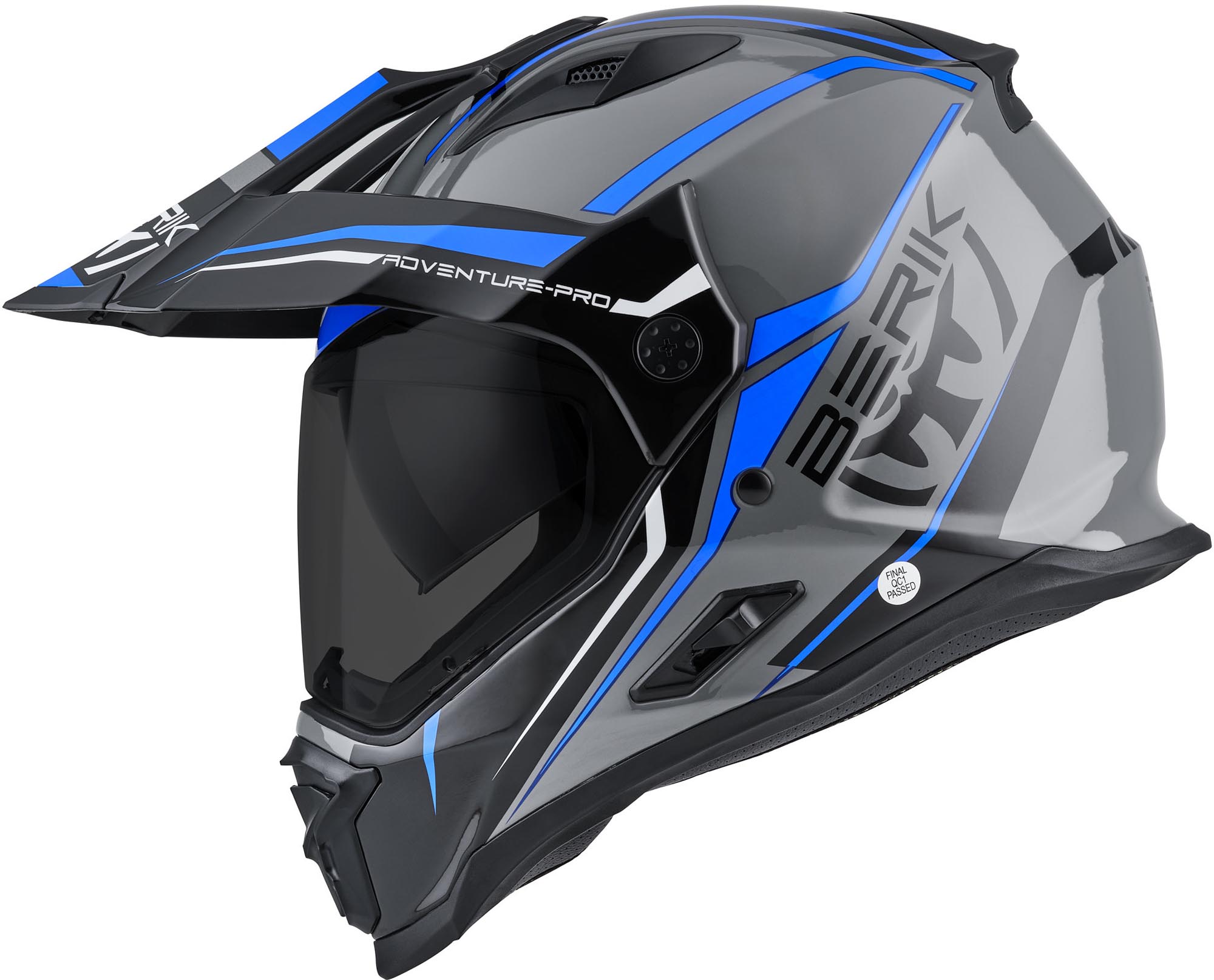 Berik MX313 Volstom Adventure Pro Enduro Helm grau/blau L Abbildung 3