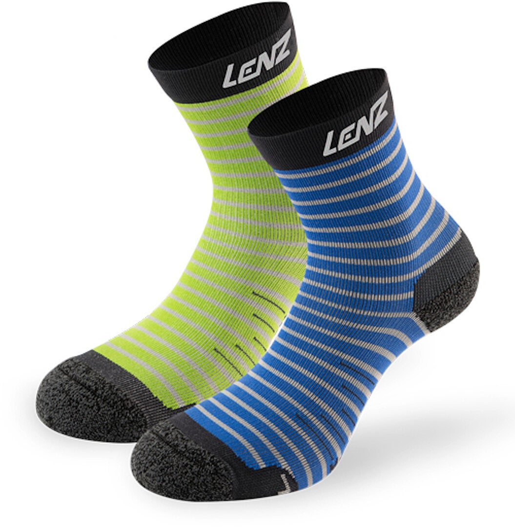 Lenz 1.0 Outdoor Детски чорапи синьо/зелено 35-38 Фигура 1