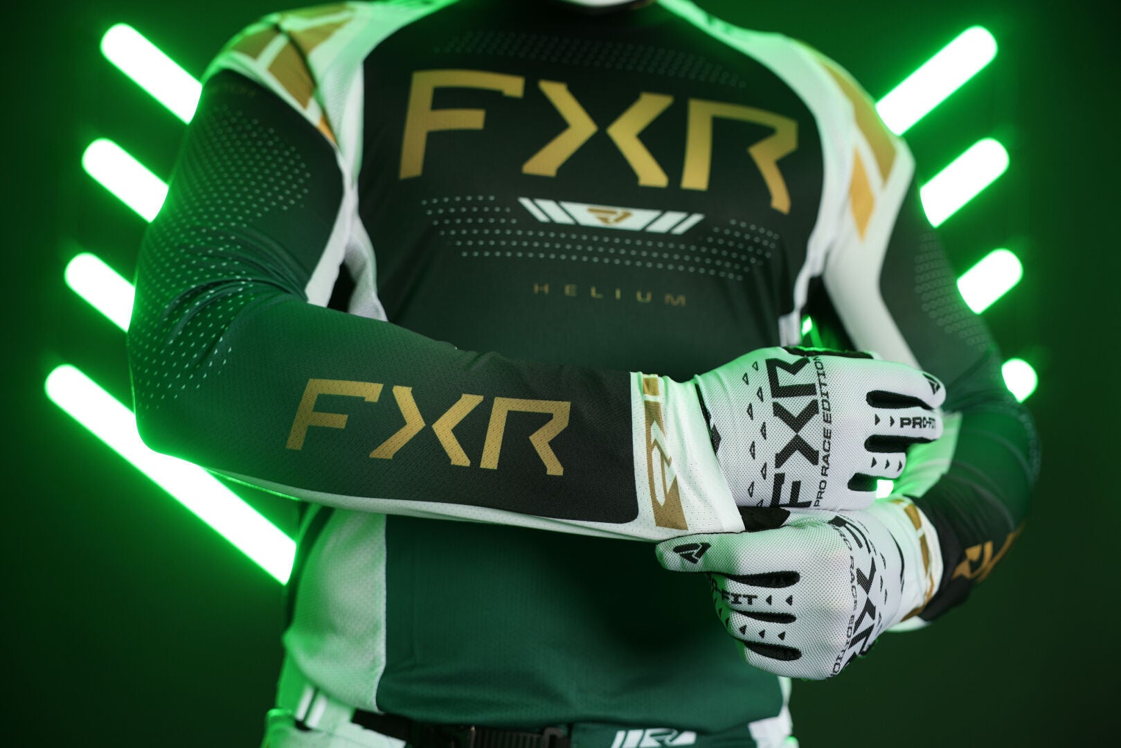 FXR Helium 2025 Maillot de motocross Vert/Blanc M Figure 4