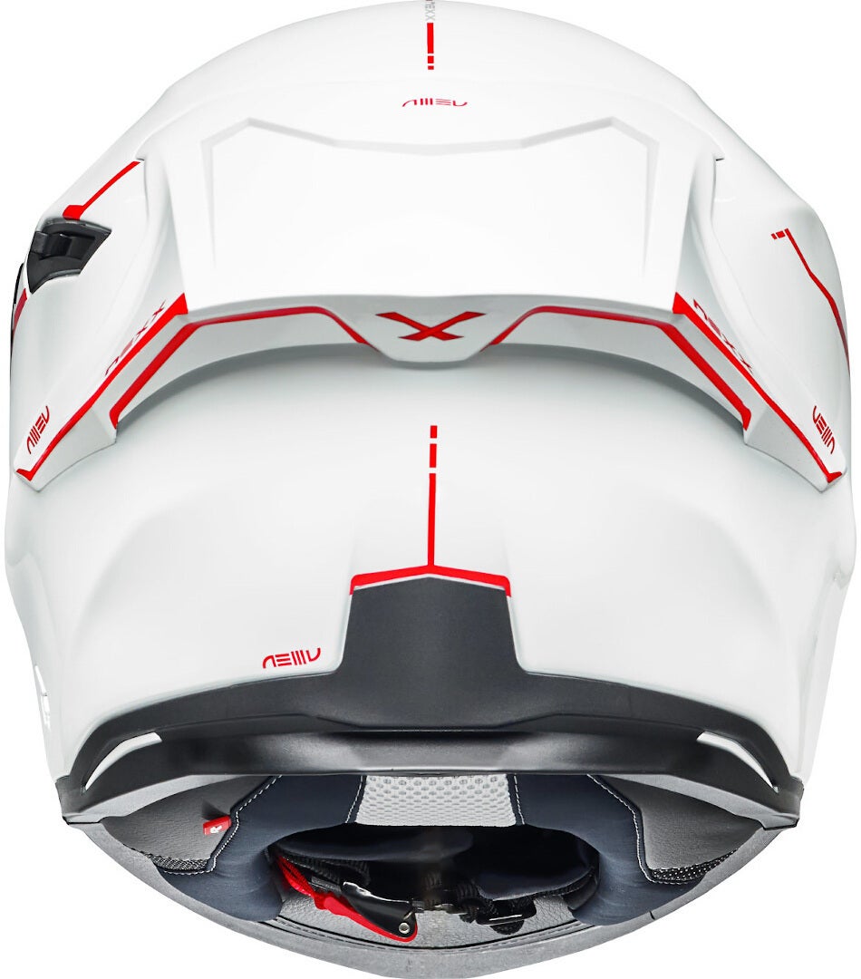 Nexx SX.100R Shortcut Helmet white/red M (57/58) Figure 3
