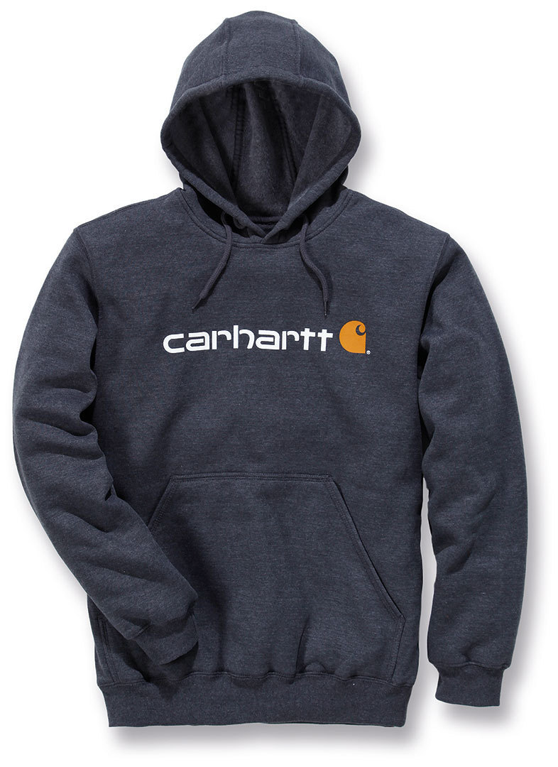 Carhartt Signature Logo Midweight Hanorac Gri închis XS Figura 1
