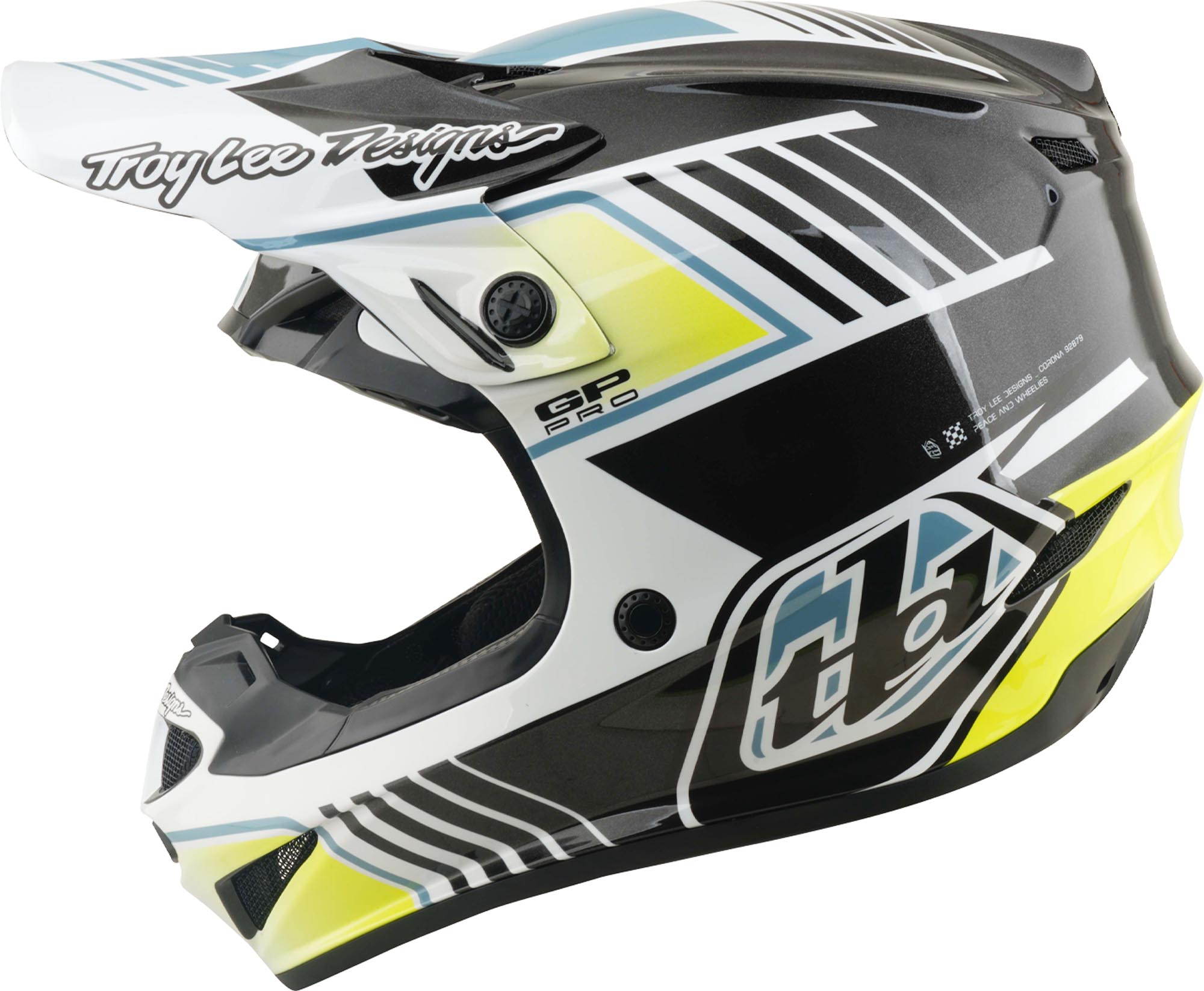 Troy Lee Designs GP Pro MIPS Segment Ungdomsmotocrosshjälm grå/vit Y/M (50/51) Figur 6
